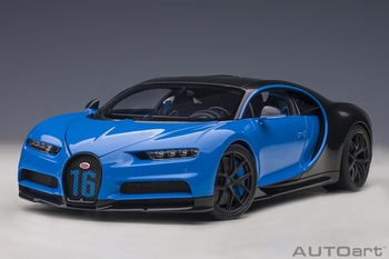 Bugatti Chiron sport 2019 French racing Blue  1/18