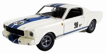 Shelby GT350R 1965 Prototype # 98 Ford Mustang Wit - White  1/18