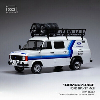 Ford Transit MK II Team Ford + rood accessoires  1/18