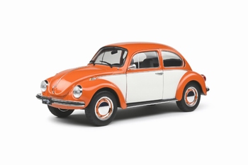VW Volkswagen Kever Beetle 1303 Oranje/wit Orange/white  1/18