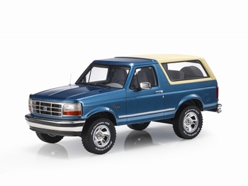 Ford Bronco 1992 Blauw/beige  Blue/ beige  1/18