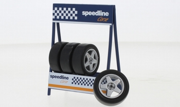 Banden rek Speedline set van 4 wielen- set of 4 wheels  1/18