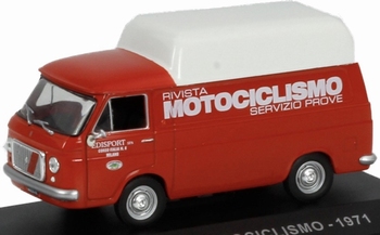 Fiat 238 Motociclismo 1971 Rood / wit  1/43