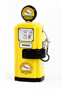 Benzine pomp Wayne 100-a Norwalk Gasoline Yellow  1/18
