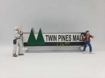 Back To The Future  Twin Pines mall sign zonder figuren