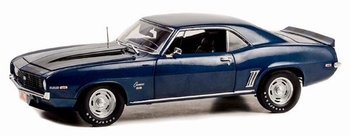Chevrolet Camaro SS 1969 Blauw - Blue  1/18