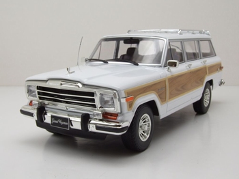 Jeep Grand Wagoneer 1989 Wit - White Woody  1/18
