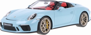 Porsche  911 (992,2) Speedster 2019 Licht blauw - Light blue  1/18