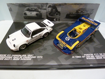 Porsche set Carrera 911 RSR + 917/30 Can am Sunoco #6  1/43