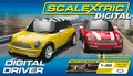 scalextric Digital driver Mini cooper rood en geel 1/32