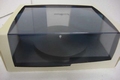 Vitrine box helder met zwarte draai tafel en 2 spiegels 1/43