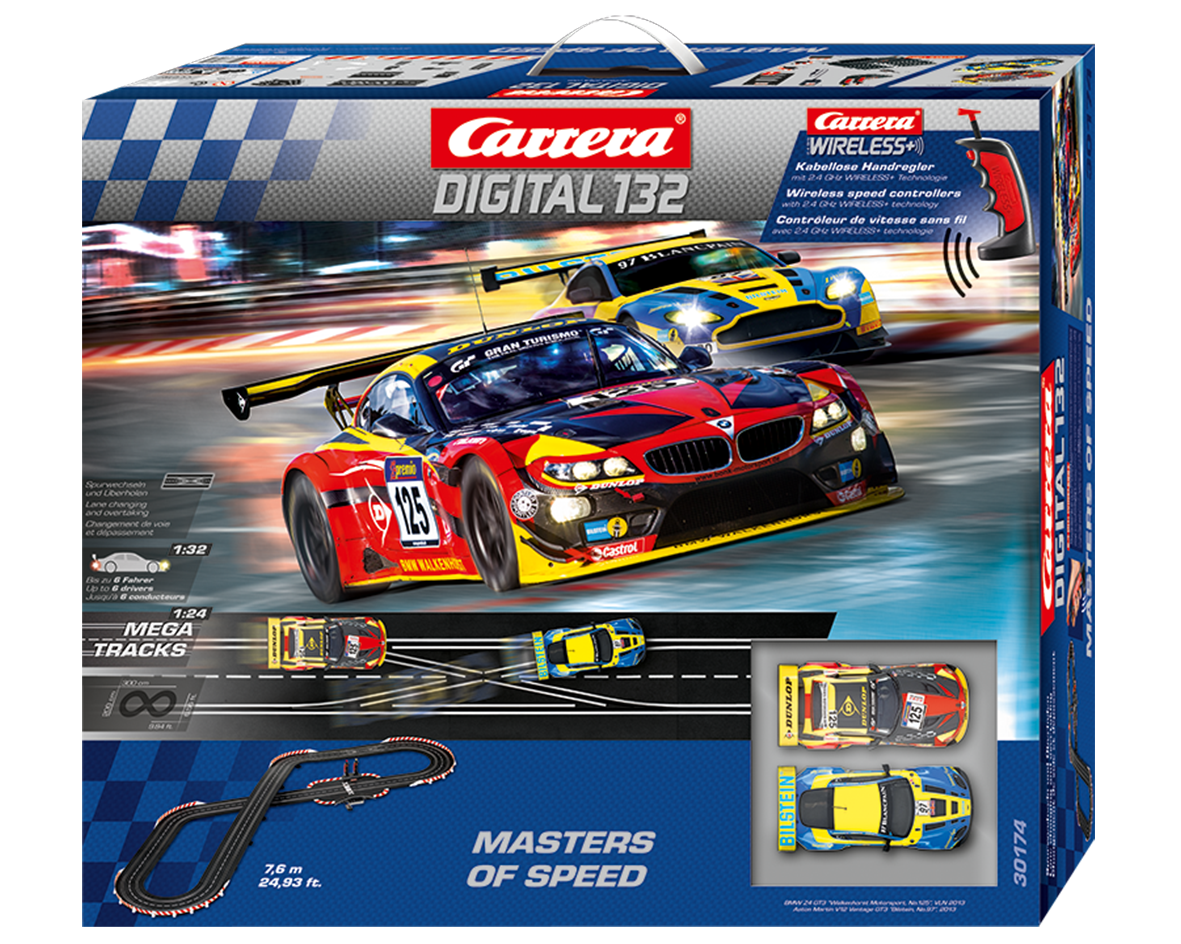 Carrera Masters of speed digitaal met draadloze regelaars 1/32
