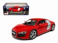 Audi R8  Rood Red 1/18