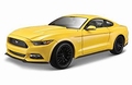 Ford Mustang 2015 Geel yellow 1/18