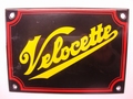 Velocette 10 x 14 cm Emaille 