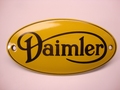 Daimler Ovaal 5 x 10 cm Emaille 