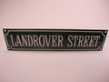Land Rover Street 8 x 33 cm Emaille 