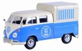 VW Volkswagen T1 Type 2 dlivery Van Food truck wit/ blauw 1/24