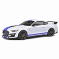 Ford Shelby GT 500 Fast Track Wit/blauw  White/Blue 1/18