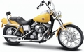 Harley Davidson  2001 FXDWG Dyna Wide Glide Geel - Yellow 1/18