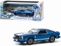 Ford Mustang II Cobra II Blauw/wit  - Blue / White 1976 1/18