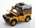 Land Rover Defender 90 + accessoires  Geel- sand- Yellow 1/18