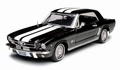 Ford Mustang Cabrio/ Hardtop Zwart - Black 1964 1/2 1/18