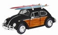 VW Kever  Beetle + surfboards - woodie 1/24
