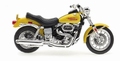 Harley Davidson 1977 FXS Low Rider  Geel - Yellow 1/18