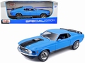Ford Mustang 428 Mach 1 Blauw - Blue 1970 1/18