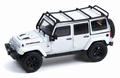 Jeep Wrangler Unlimited Rubicon X wit - white + roofrack  1/43