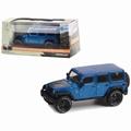 Jeep Wrangler Unlimited  Blaack Bear Edition Blauw - Blue  1/43