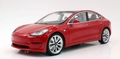 Tesla Model 3 Red - Rood  1/18